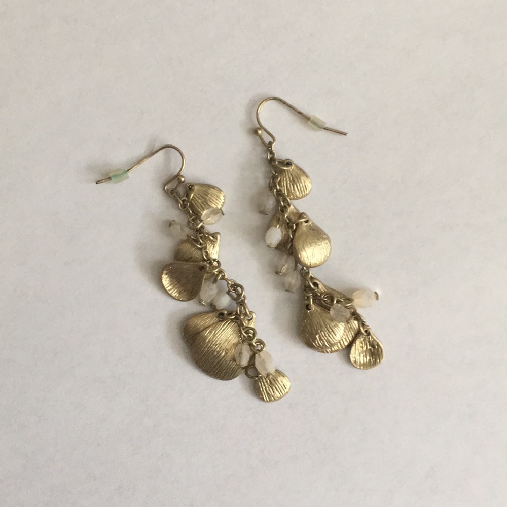 Gold Petal Earrings